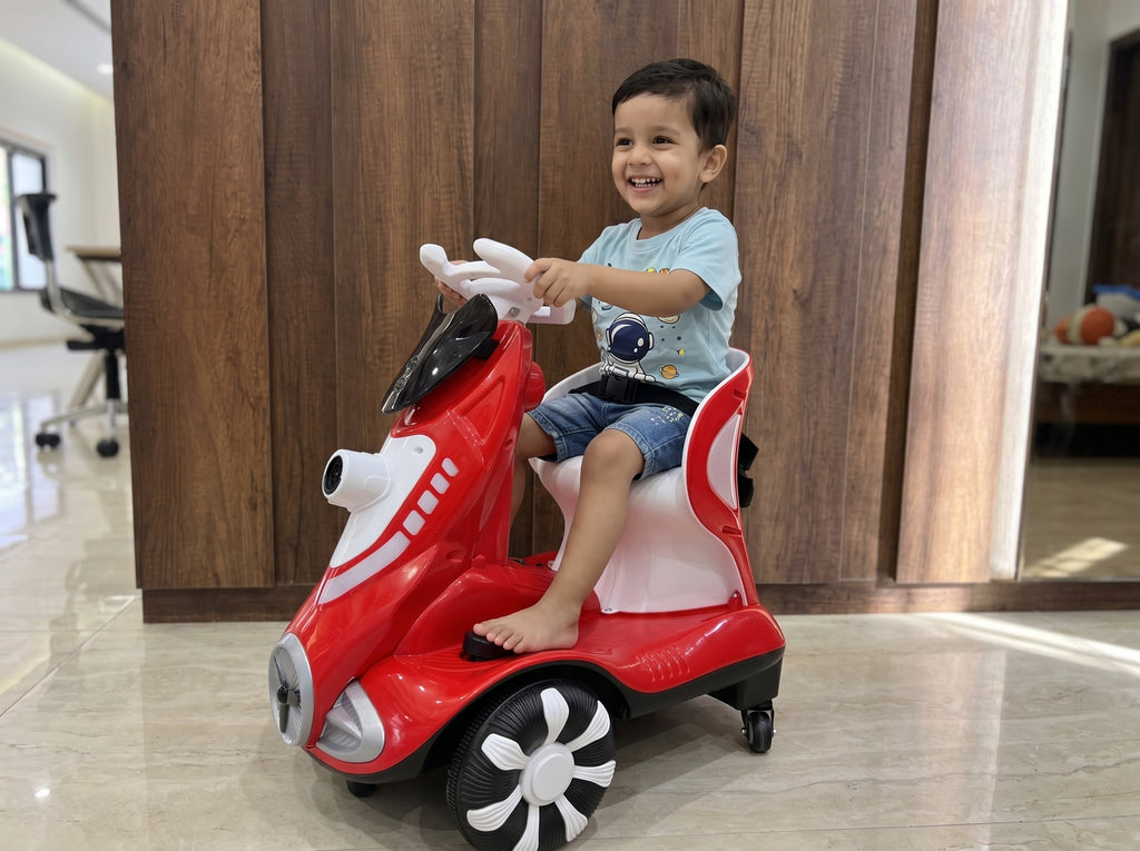 MiniCruze™ Kids Ride-On Scooter – Matte Red