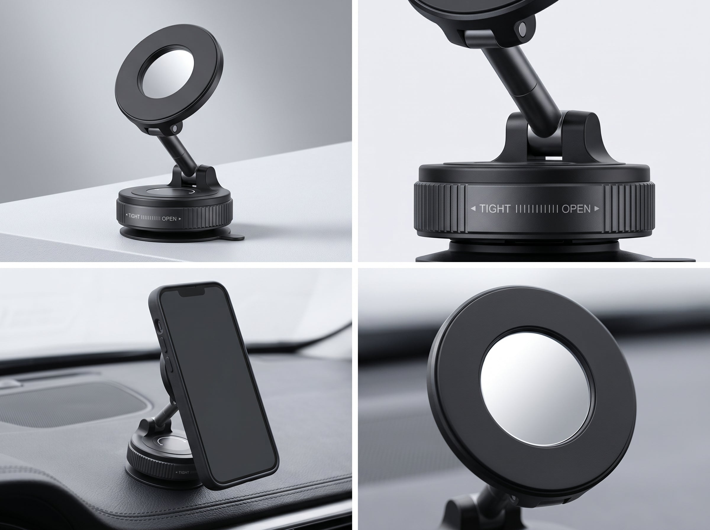 Magnetic 360° Car Phone Mount Pro